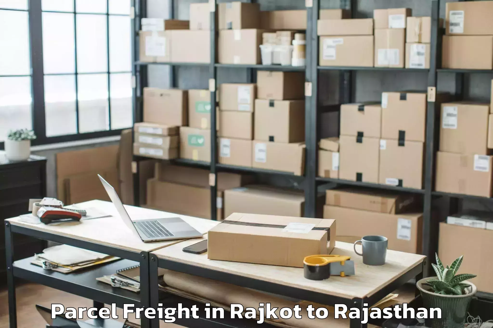 Professional Rajkot to Chomu Parcel Freight